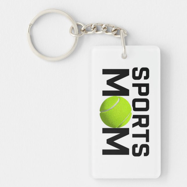 Sports Mum Tennis Design  Key Ring (Front)