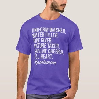 Sports Mum Womens Uniform Washer gift vintage T-Shirt