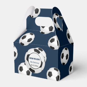 Sports Party Soccer theme Personalised favour box
