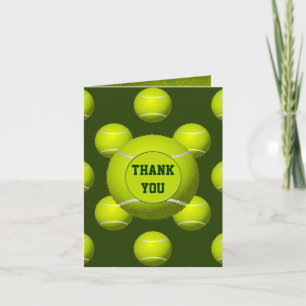 Sports Party Tennis theme Personalised Thank You