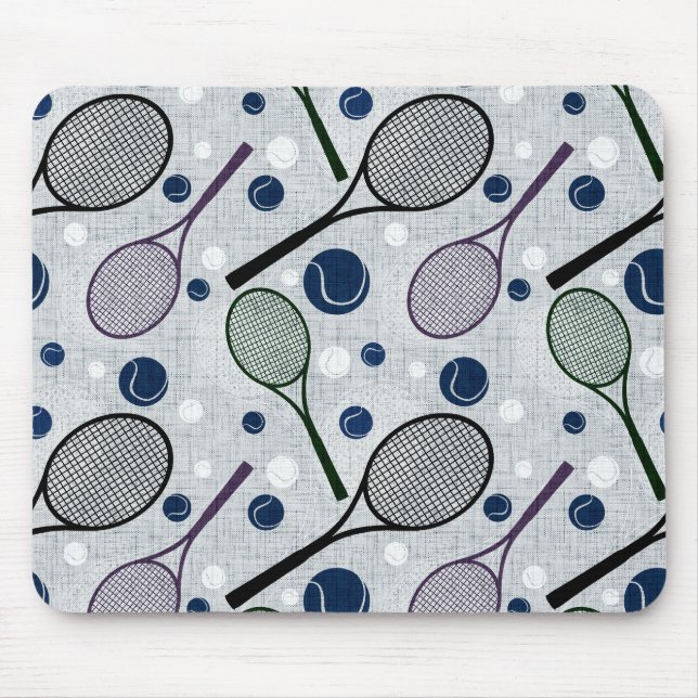 Sports pattern for tennis fans. mouse pad (Front)