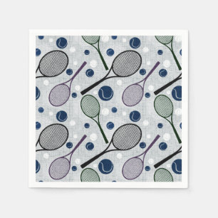 Sports pattern for tennis fans. napkin