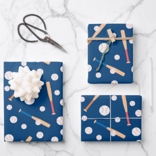 Sports pattern wrapping paper sheet