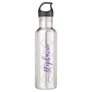 Sports Personalised Script Name Purple 710 Ml Water Bottle