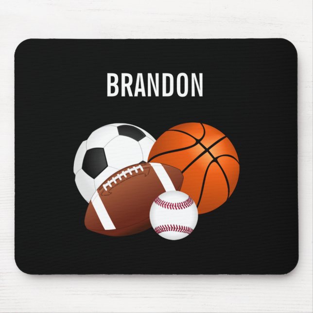 Sports Personalized T Shirt  Mouse Pad (Front)