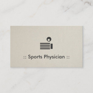 Sports Physician Chic Professional Business Card