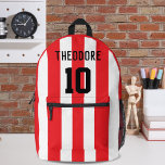 Sports Player Name and Number Monogram Printed Backpack<br><div class="desc">Sports Player Name and Number Monogram Printed Backpack. Perfect Gift for Soccer/Football Loves. Easy to Personalise for an Awesome Gift for Back to School, Birthdays, Christmas, Holidays or any Special Occasion! Need help? or more matching products please feel free to send us a message about it in the chat option....</div>