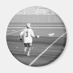 Sports Player PHOTO Lacrosse Mum Team Fan Club Fun Magnet
