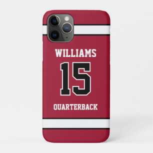 Sports Player Red and Black Case-Mate iPhone Case