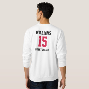 Sports Player Red and Black Sweatshirt