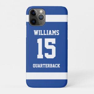 Sports Player Royal Blue and White Case-Mate iPhone Case