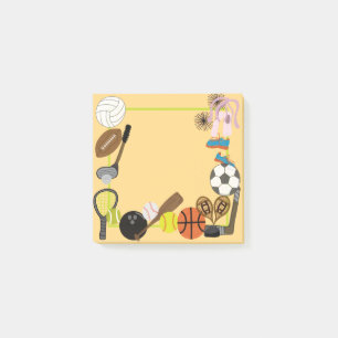 Sports post it note