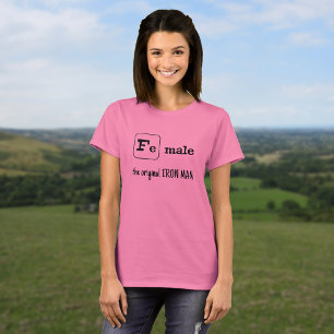 Sports pun iron element Fe male T-Shirt