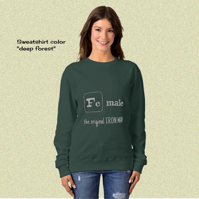 Sports pun iron element Female Sweatshirt (Creator Uploaded)
