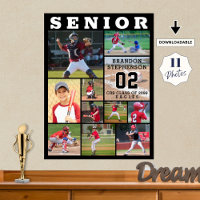 Sports Senior Night 11 Photo Collage Personalised
