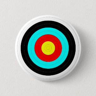 Sports Shooting Practice Archery Target 6 Cm Round Badge