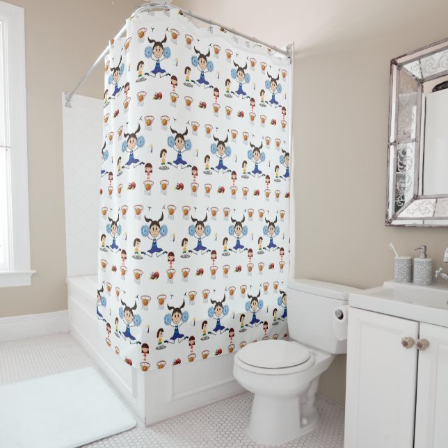 Sports shower curtain (In Situ)