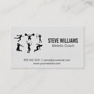 Sports Silhouettes  Business Card