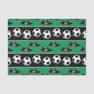 Sports soccer ball shoes party tissue paper