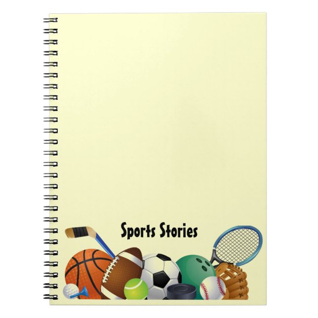 Sports Spiral-Bound Notebook (Front)