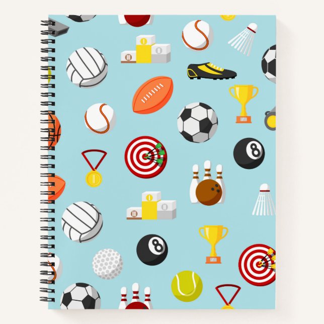 Sports Spiral Notebook (Front)
