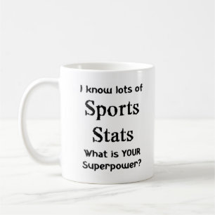 sports stats coffee mug