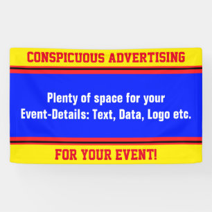 SPORTS STRIPES - Yellow Black Red + your ideas Banner