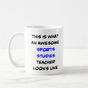 sports studies teacher, awesome coffee mug