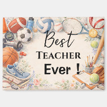 Sports Teacher Thank You Gift End of School Year
