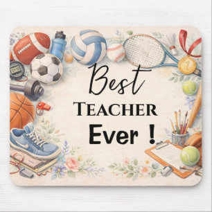 Sports Teacher Thank You Gift End of School Year Mouse Pad