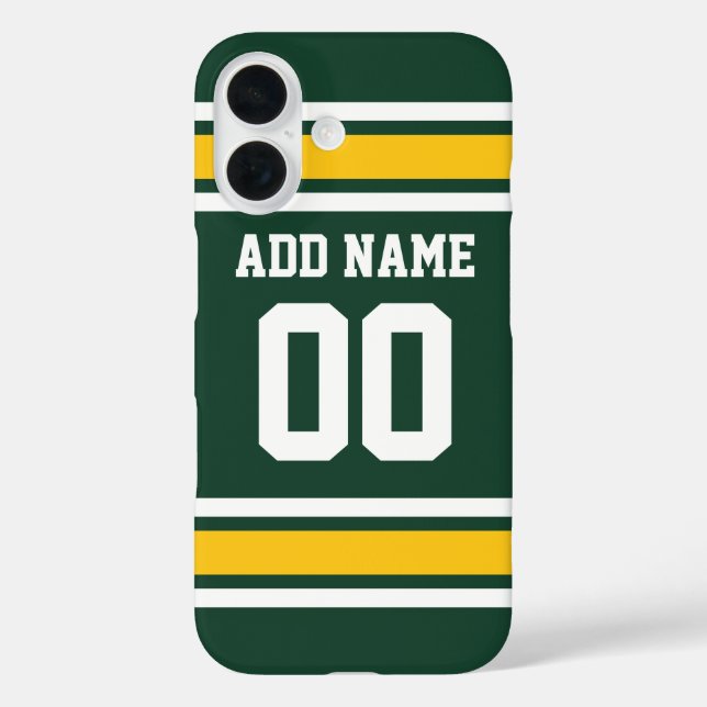 Sports Team Football Jersey Custom Name Number Case-Mate iPhone Case (Back)