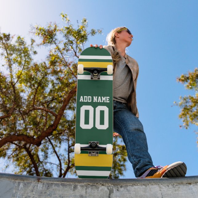 Sports Team Football Jersey Custom Name Number Skateboard (Outdoor 1)