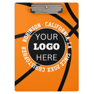 Sports Team Logo Photo & Custom Text Clipboard