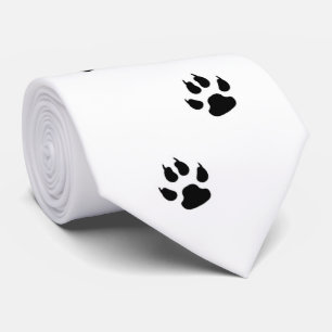 Sports Team Mascot Paw Prints Necktie ANY COLOR