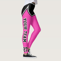 Sports Team Name Number Black Pink Dot Shorts