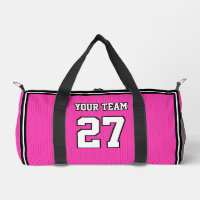 Sports Team Name Number Pink White Dot