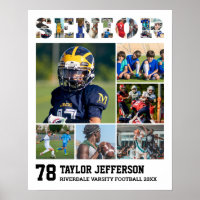 Sports Team Senior Night Player Photo Collage
