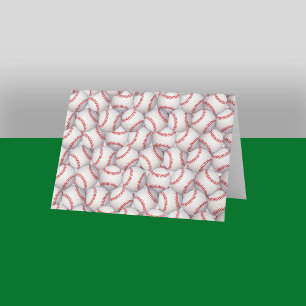 Sports Theme Baseball  Note Cards