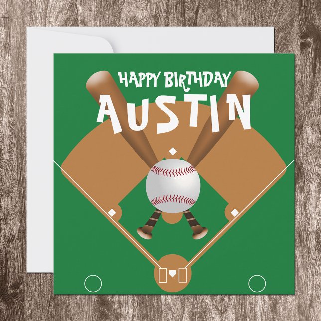 Sports Theme Baseball Paper Napkins Invitation (Creator Uploaded)