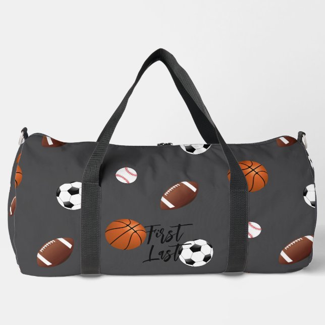 Sports Theme Duffle Bag HAMbWG (Front)