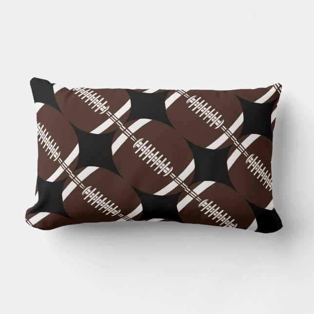 Sports theme Football Pattern Lumbar Cushion (Front)
