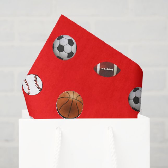 Sports Theme Tissue Paper (Gift Bag)