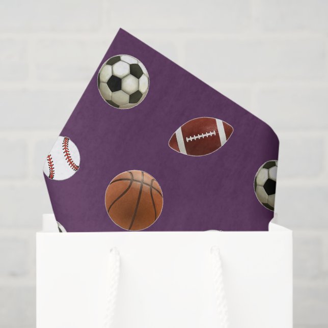 Sports Themed Gift Tissue Paper (Gift Bag)