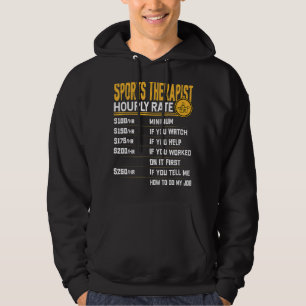 Sports Therapist Hourly Rate Sports Psychologist Hoodie