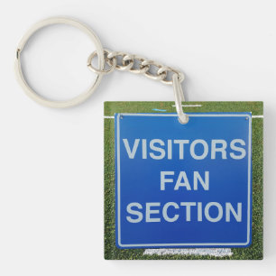 Sports Visitors Fan Section Key Ring