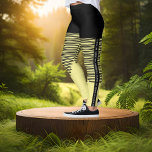 Sports Yellow Leggings with Stripes - No Limits<br><div class="desc">Sophisticated sporty design with lines to emphasize your figure. Step outside or hit the gym in style and comfort. Choose these leggings in several different colours.</div>