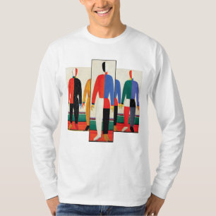 Sportsmen by Kazimir Malevich T-Shirt