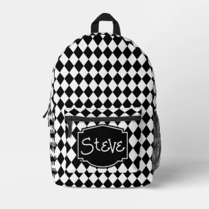 Sporty and Whimsical Personalised Printed Backpack