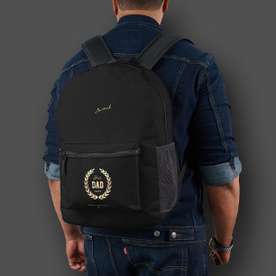 Sporty Best Dad Father's Day from Son Daughter Printed Backpack