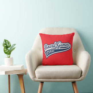 Sporty Board Gamer Throw Pillow